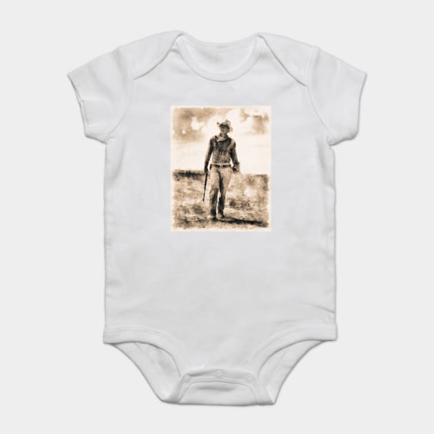 John Wayne Baby Bodysuit by Ryan Rad